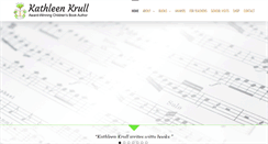 Desktop Screenshot of kathleenkrull.com