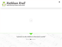 Tablet Screenshot of kathleenkrull.com